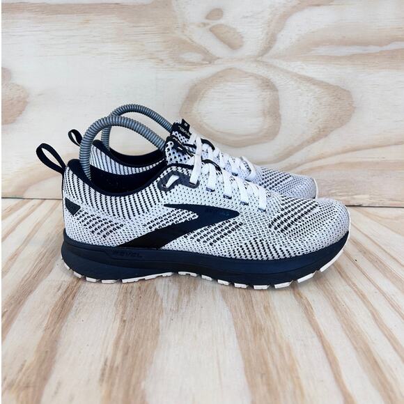 Brooks - Revel 5 - Running Shoes - White/Black - Women's - 6.5(B) - 1203611B121 - Picture 1 of 9